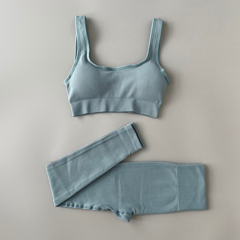 Ribbed Yoga Clothing Sets