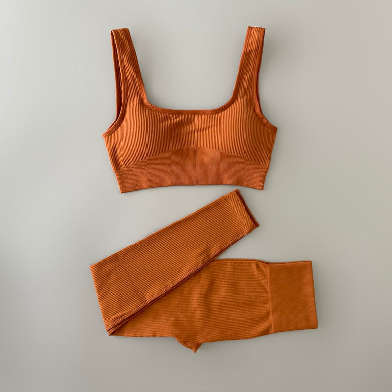 Ribbed Yoga Clothing Sets