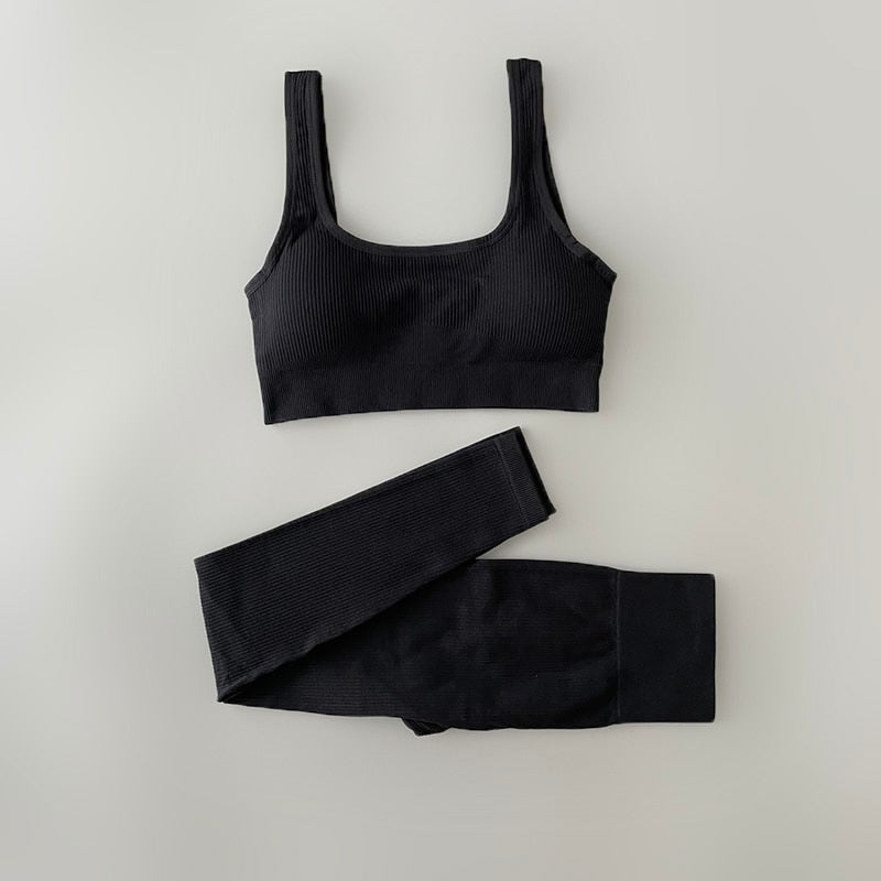 Ribbed Yoga Clothing Sets