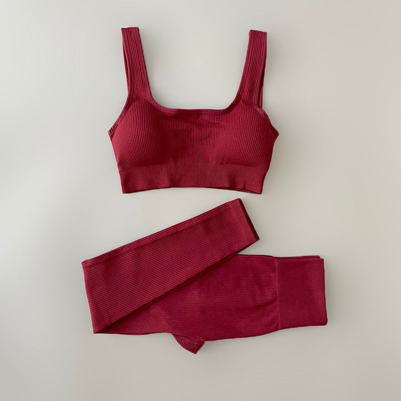 Ribbed Yoga Clothing Sets